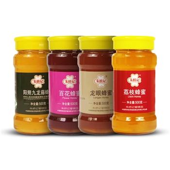 阳朔朱桥记蜂蜜礼盒（阳朔九龙藤蜜+龙眼蜜+百花蜜+荔枝蜜）