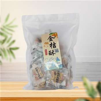 坪镇荣弟松花糖手工坊-金桔酥500g一袋